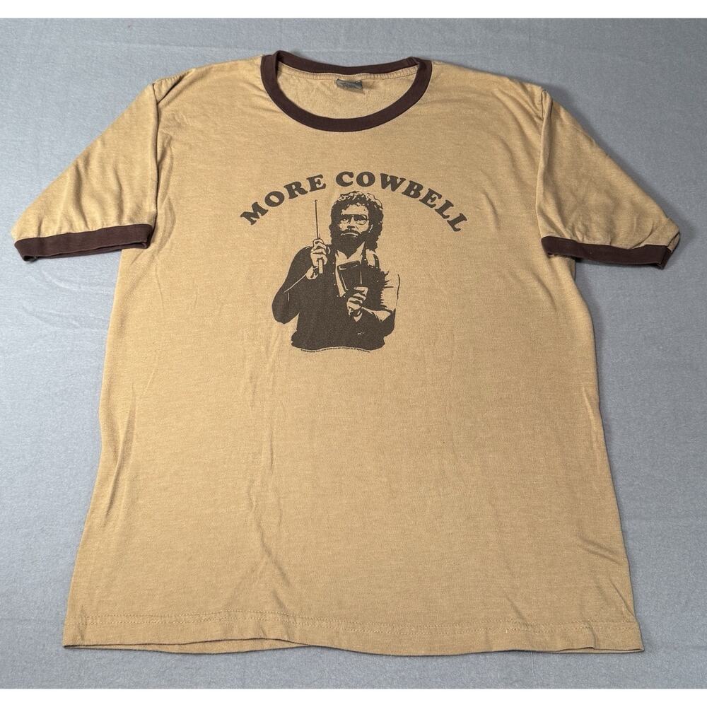 Vintage SNL More Cowbell Saturday Night Live Ringer T-Shirt Will Ferrell LARGE
